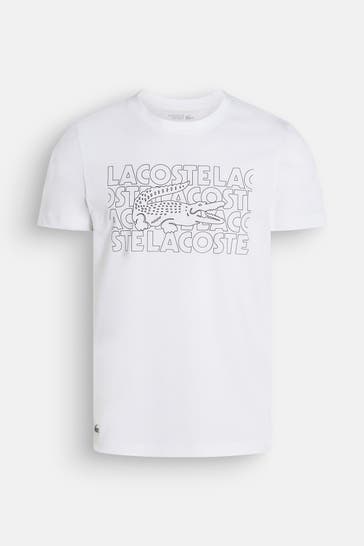 LACOSTE T-Shirt weiß