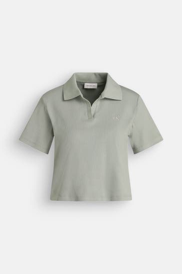 CK JEANS Polo-Shirt graugrün