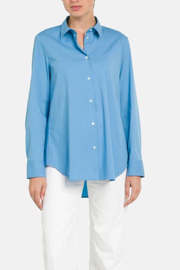 MARC O'POLO Casual-Bluse blau