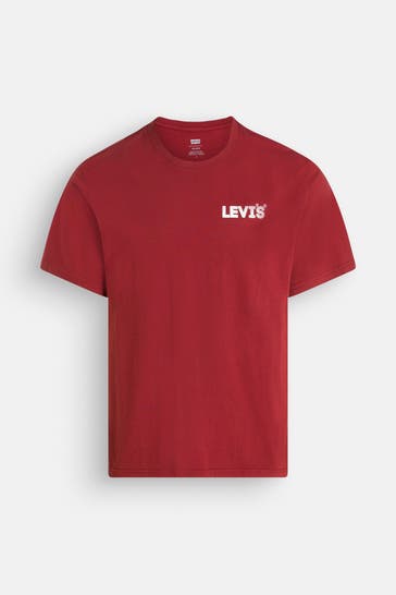 LEVI'S® T-Shirt ziegelrot