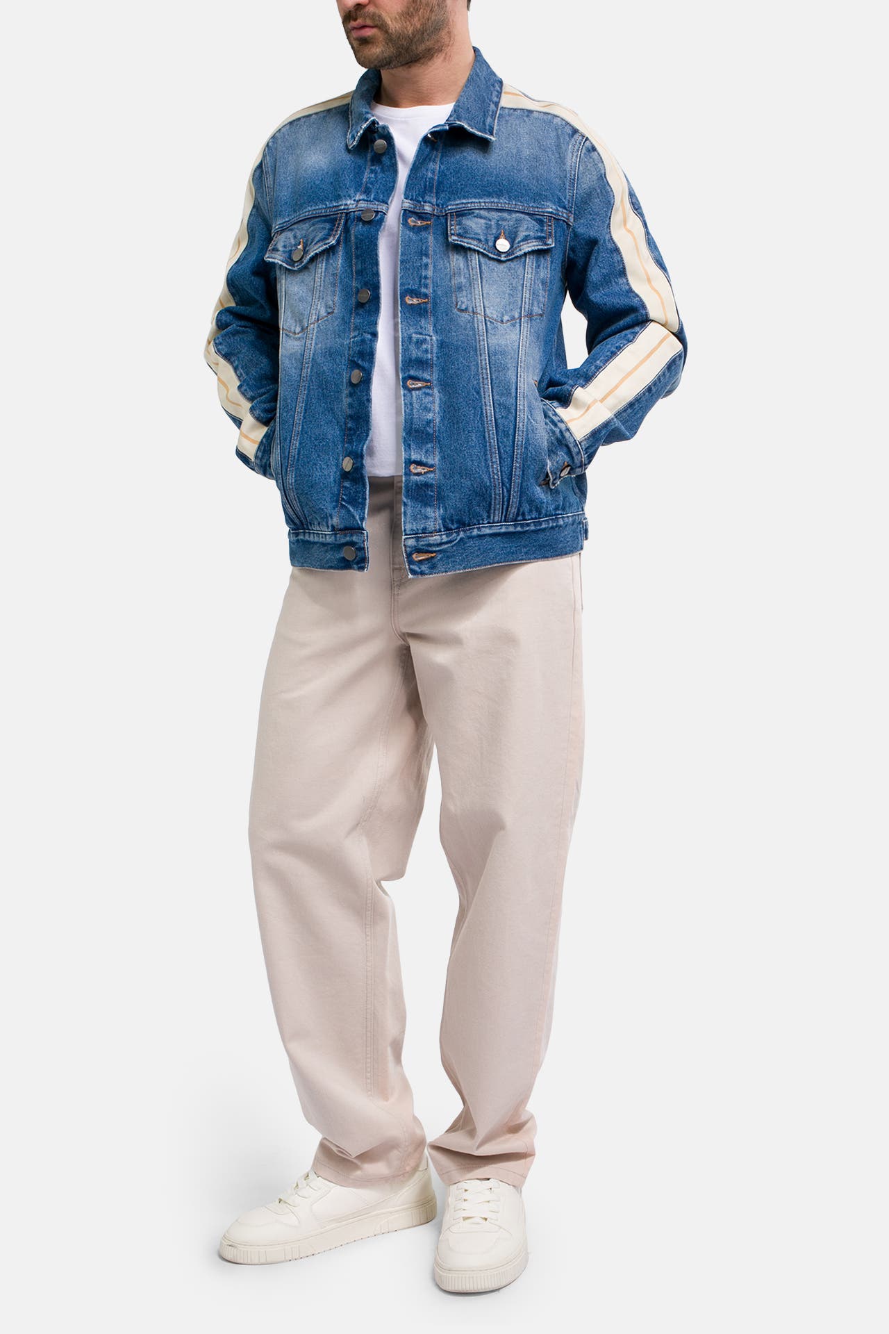 PALM ANGELS Jeansjacke blau, Bild 1