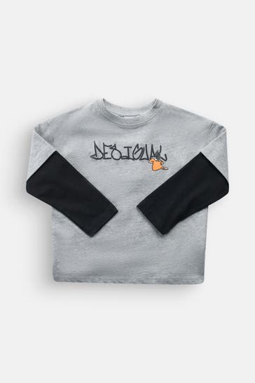 DESIGUAL Longsleeve zweifarbig