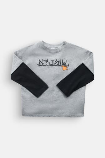 DESIGUAL Longsleeve zweifarbig