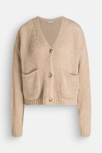 RIANI Strickjacke hellbraun