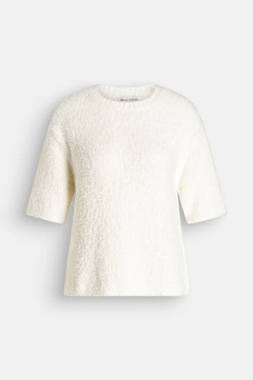 MARC O'POLO Strickshirt weiß