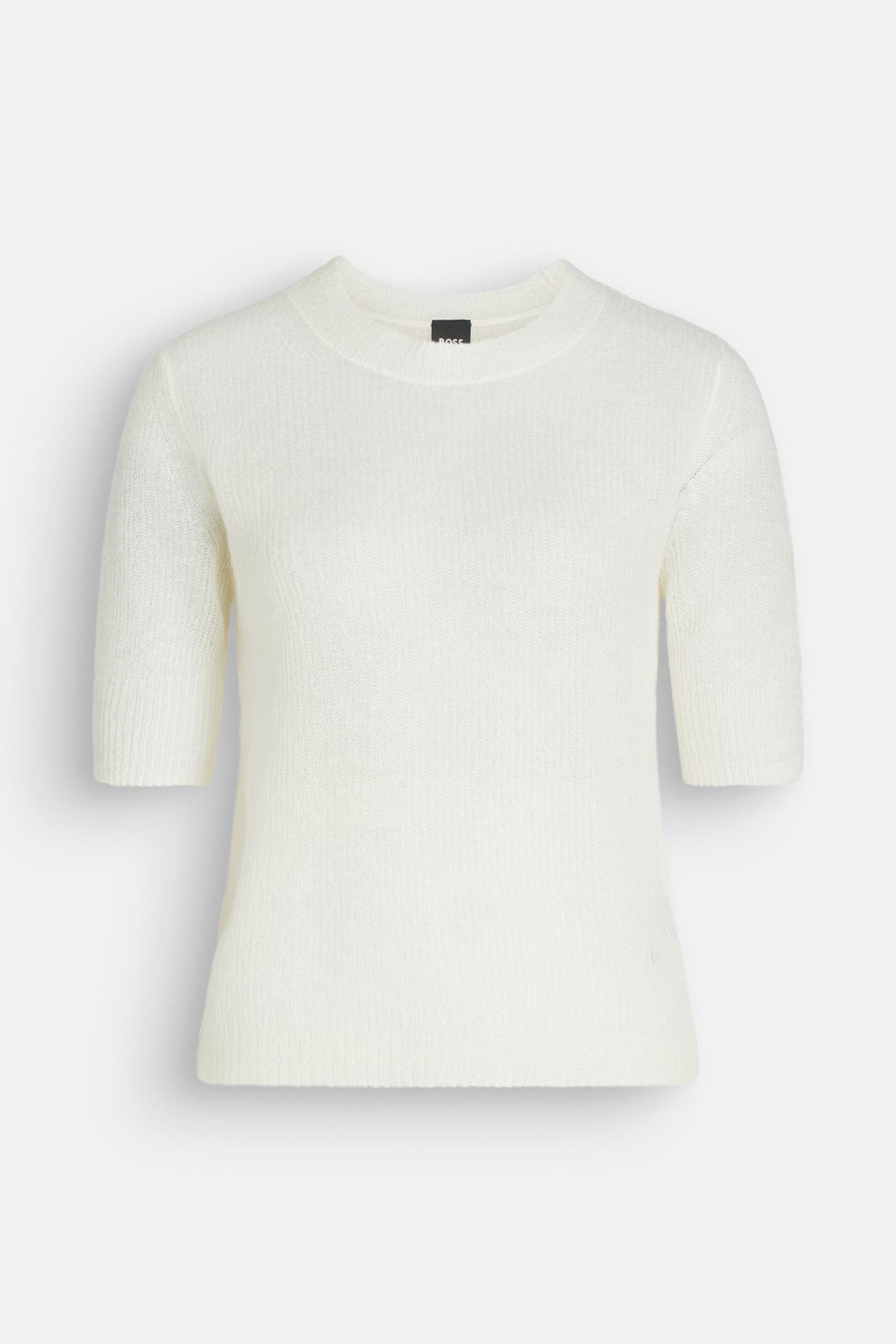 BOSS Strickshirt weiß, Bild 1