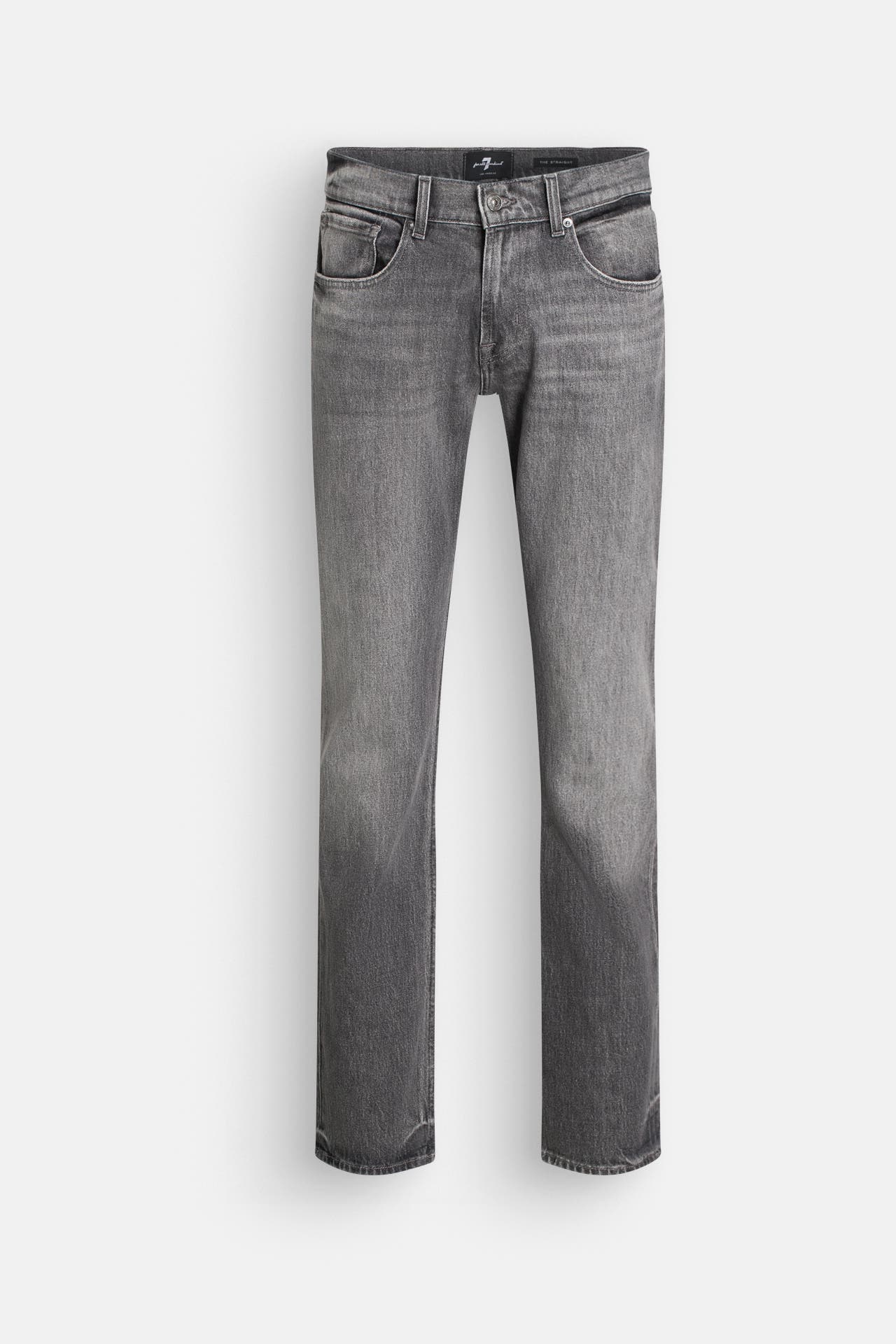 7 FOR ALL MANKIND Jeans grau straight, Bild 1
