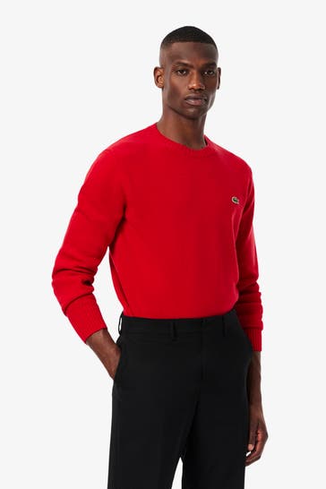 LACOSTE Strickpullover rot