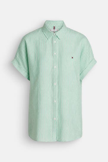 TOMMY HILFIGER Leinenbluse gestreift