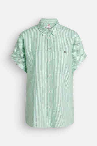 TOMMY HILFIGER Leinenbluse gestreift
