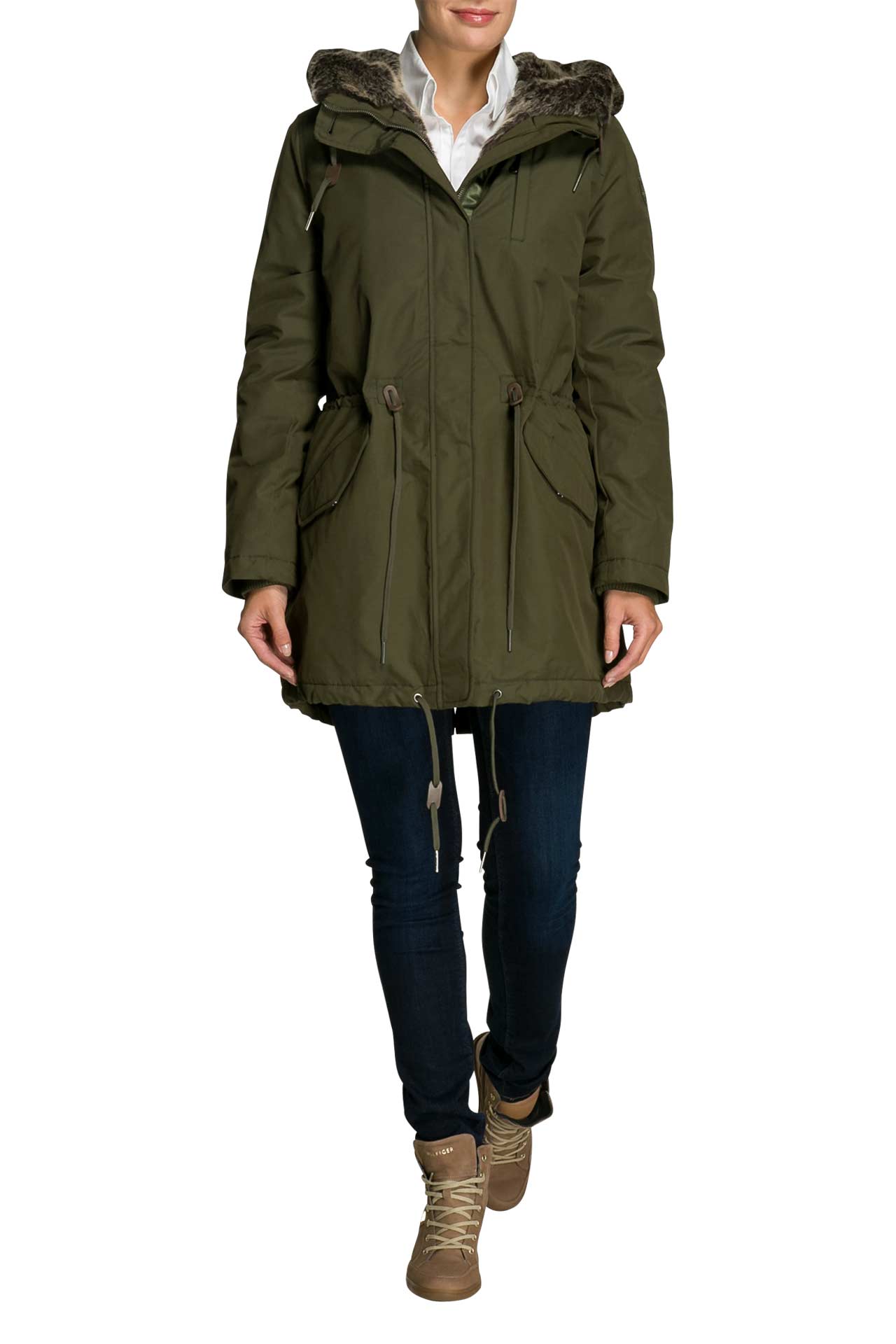 TOMMY HILFIGER Parka Yasmin khaki gunstig online kaufen Outletcity
