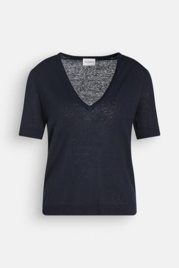 CLOSED Leinenmix-Shirt navy