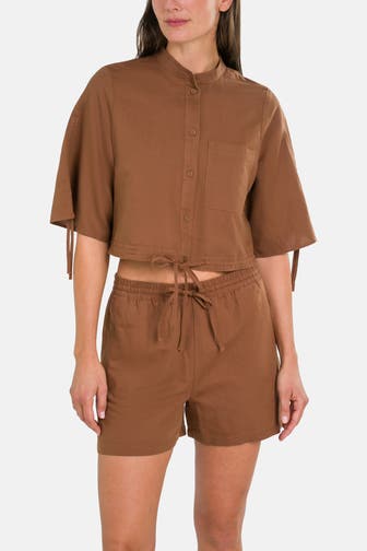 MARC O'POLO DENIM Casual-Bluse braun