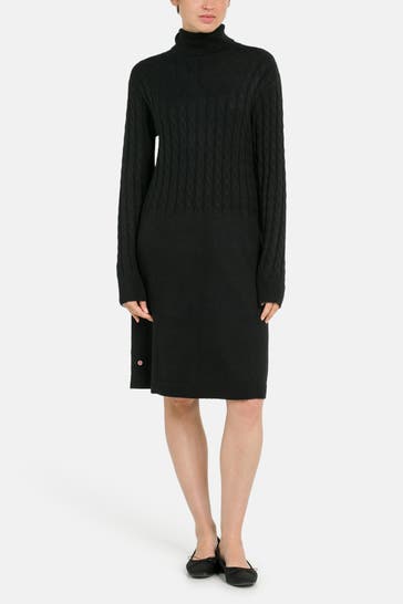 FRIEDA & FREDDIES NY Black knitted dress
