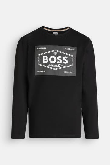 BOSS Longsleeve schwarz