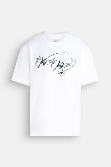 KARL KANI T-Shirt 'Authentic Star Logo' weiß