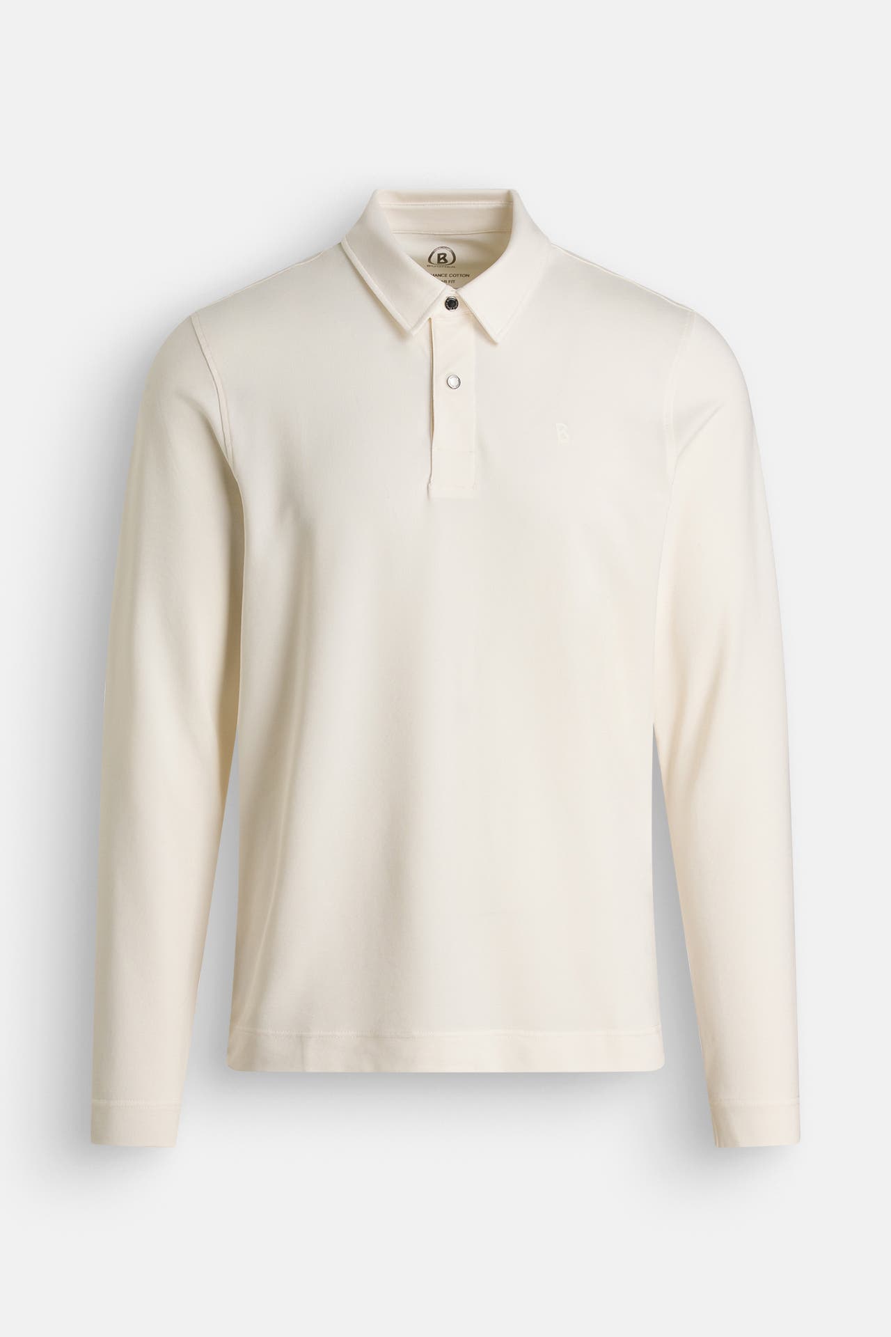 BOGNER Langarm-Polo 'Timon-6' ecru, Bild 1