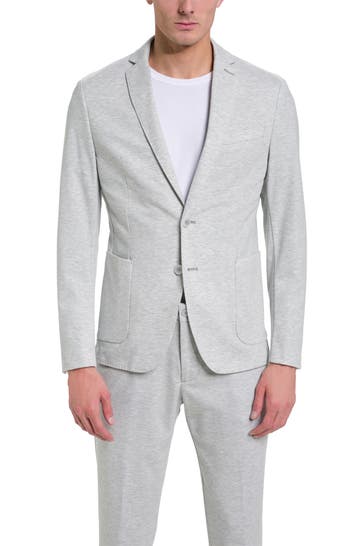 S.OLIVER Casual-Sakko hellgrau meliert