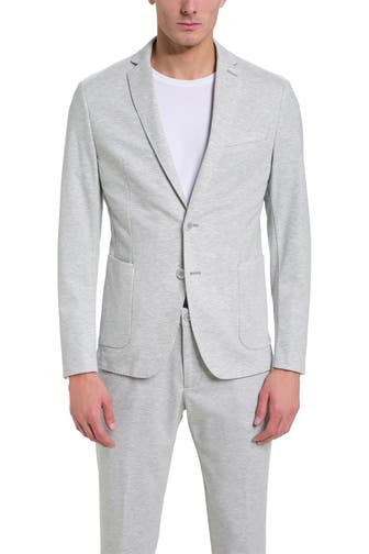 S.OLIVER Casual-Sakko hellgrau meliert