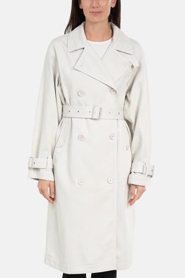 LACOSTE - Trenchcoat greige