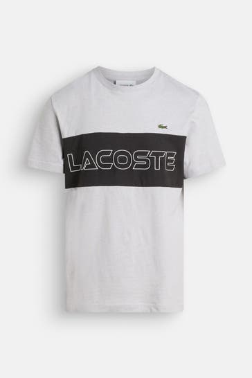 LACOSTE T-Shirt hellgrau