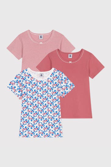 PETIT BATEAU 3er-Pack T-Shirts mehrfarbig