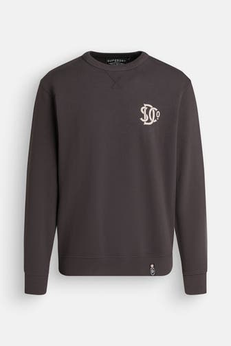 SUPERDRY Sweatshirt schwarzbraun