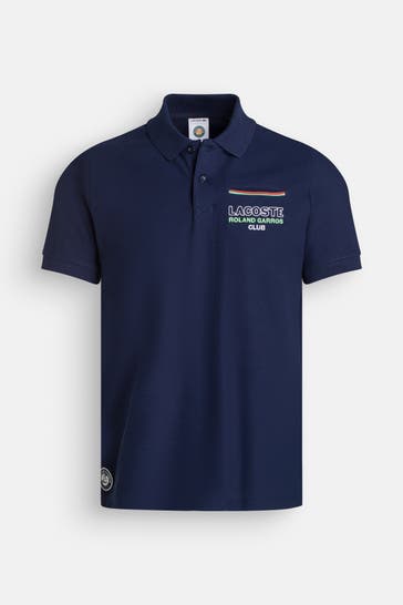 LACOSTE Polo-Shirt 'Roland-Garros' nachtblau