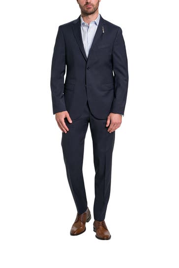 BALDESSARINI Woll-Anzug 'Massa' dunkelblau