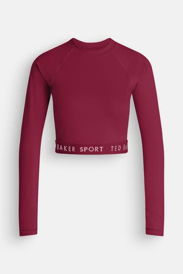 TED BAKER Longsleeve 'Victoria' weinrot