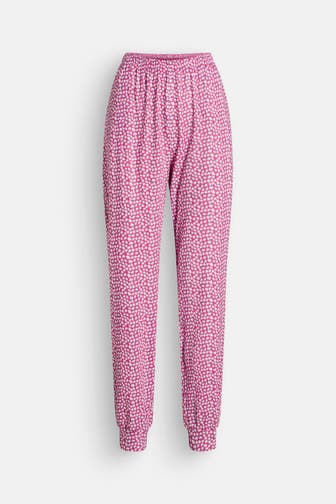 CALIDA Pyjamahose dunkelrosa floral