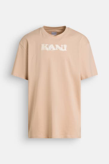 KARL KANI T-Shirt hellbraun