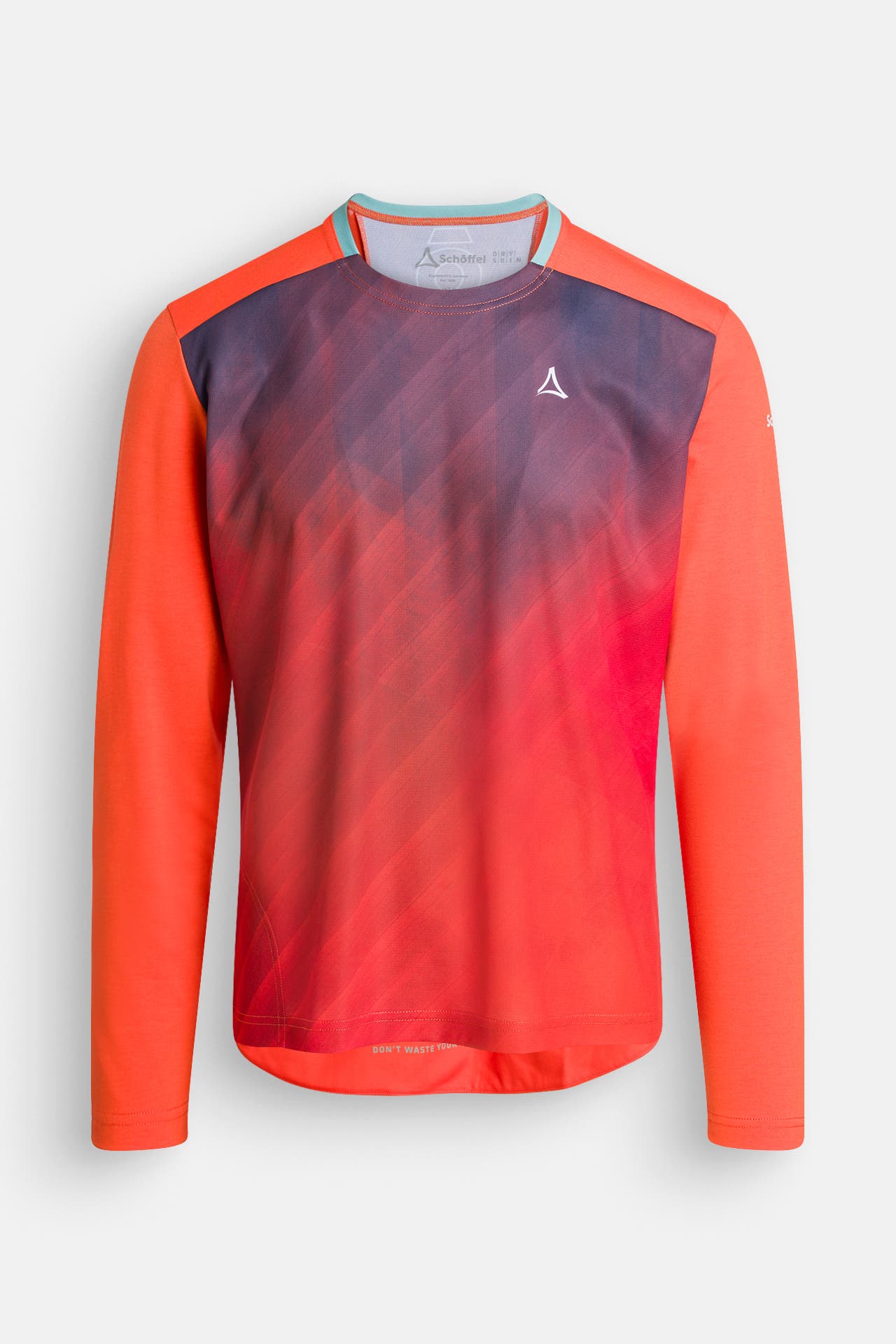 SCHÖFFEL Longsleeve 'Altitude' orange gemustert, Bild 1