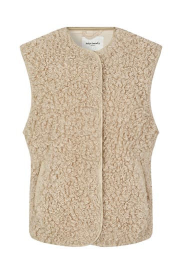 LOLLYS LAUNDRY Weste 'Vada' beige