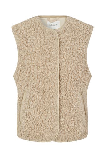 LOLLYS LAUNDRY Weste 'Vada' beige