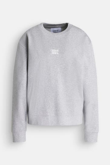 ORGANIC BASICS Sweatshirt grau