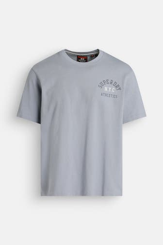 SUPERDRY T-Shirt taubenblau
