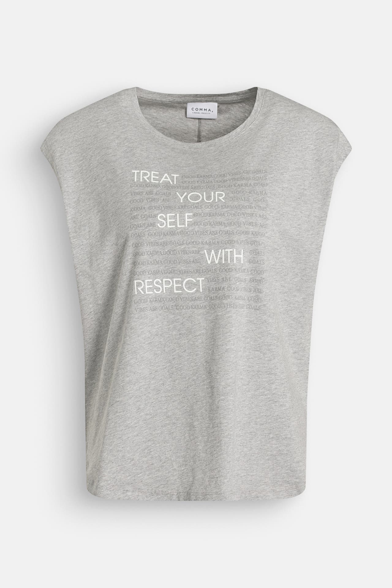 COMMA, T-Shirt hellgrau, Bild 1