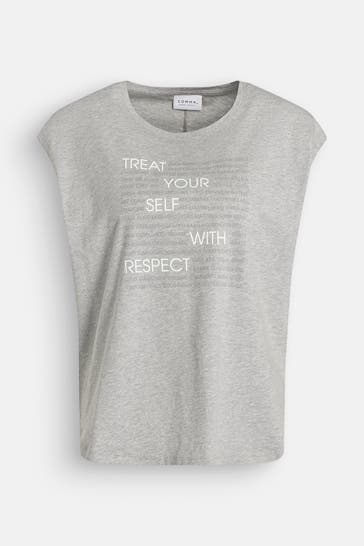 COMMA, T-Shirt hellgrau