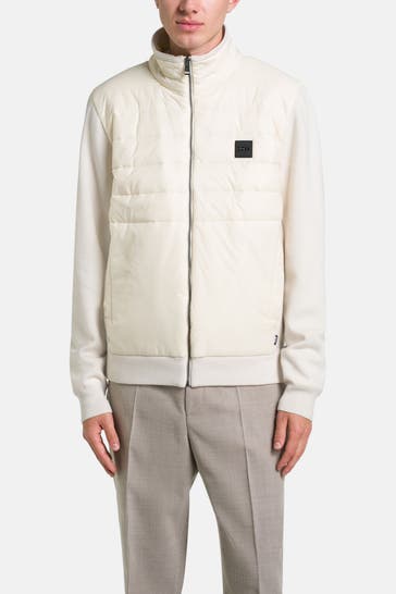 BOSS Strickjacke 'Lavando' creme