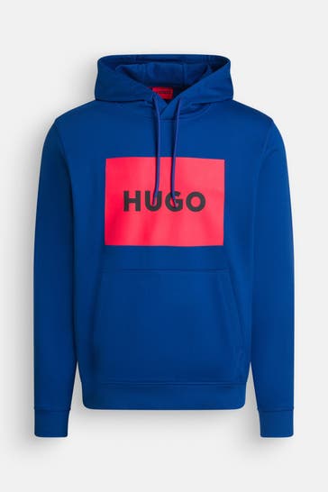 HUGO Hoodie royalblau