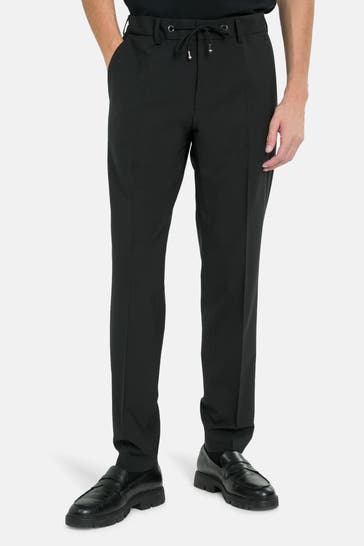 BOSS Stoffhose 'Genius' schwarz