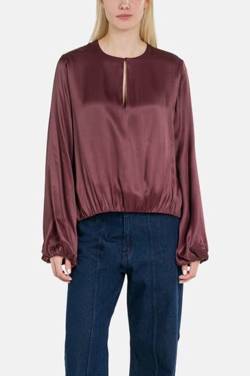 2NDDAY Blusenshirt 'Willa' bordeaux