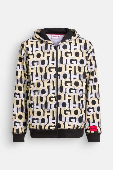 HUGO Sweatjacke gemustert