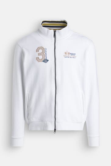 LA MARTINA Sweatjacke weiß