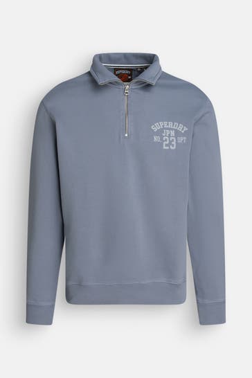 SUPERDRY Sweat-Troyer graublau