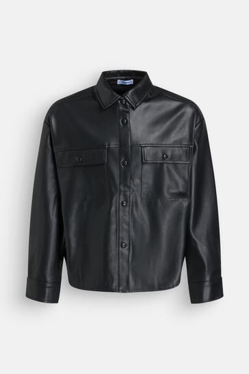 MAYORAL Kunstlederjacke schwarz