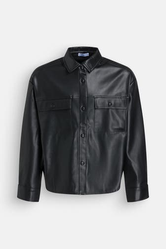 MAYORAL Kunstlederjacke schwarz