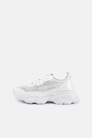 BUFFALO Sneaker 'Ranee Bloom' weiß