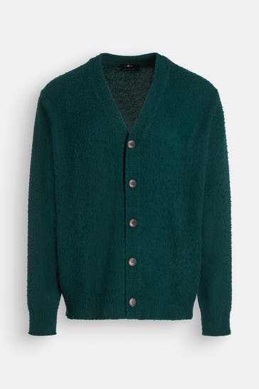 7 FOR ALL MANKIND Strickjacke petrol